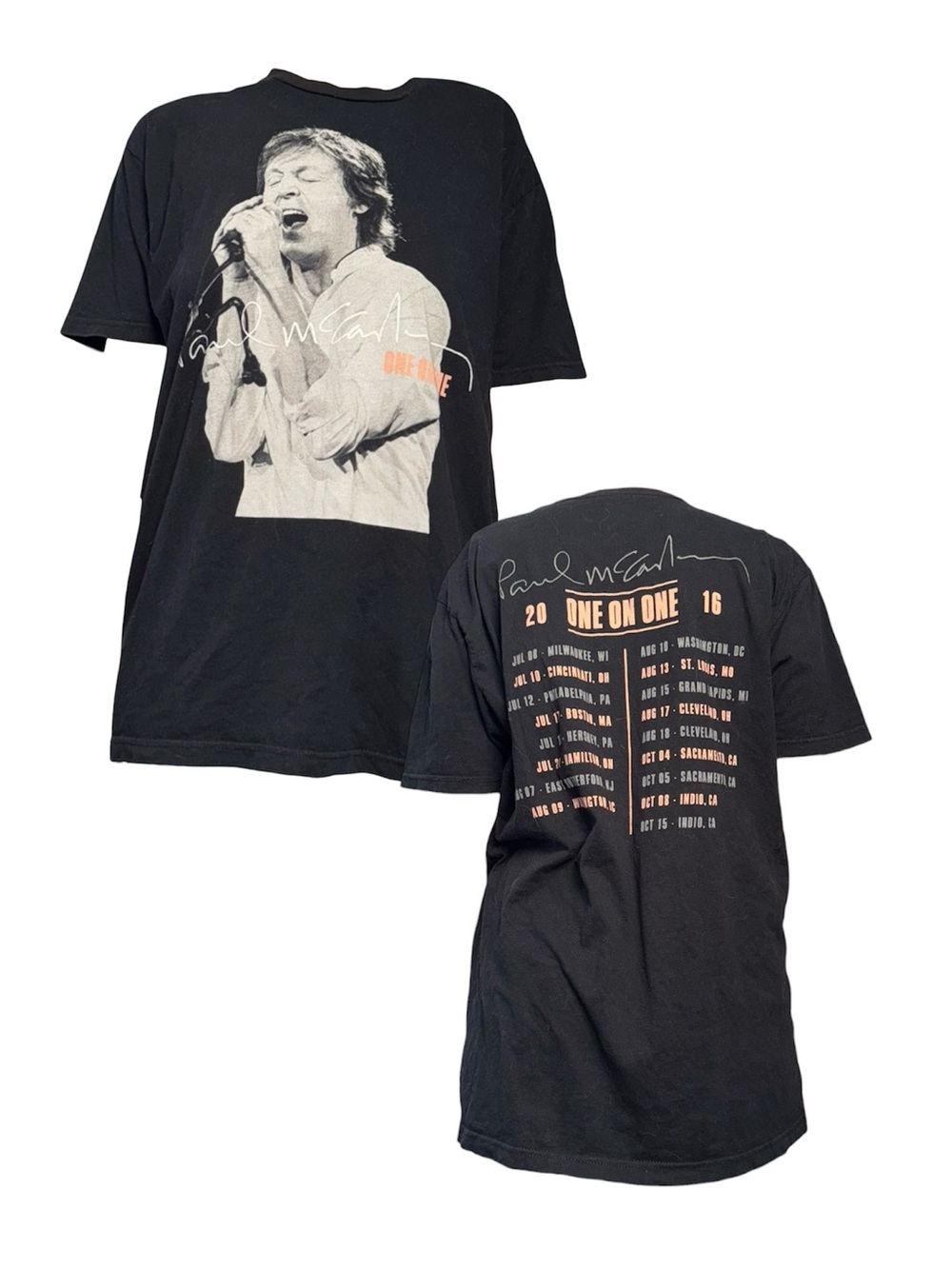 Paul McCartney Concert Tour T-Shirt - One On One Tour 2016